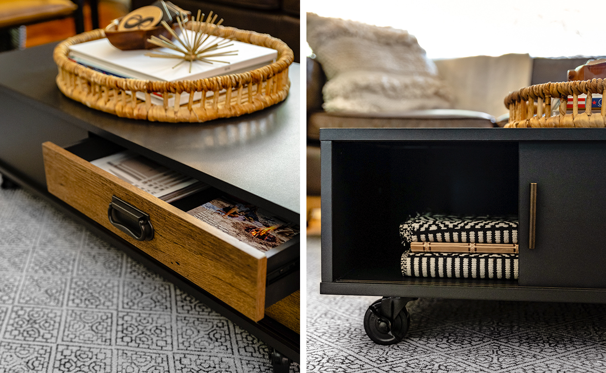 7_2.jpg Industrial coffee table with wooden storage drawers