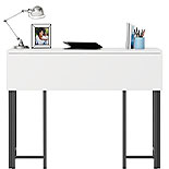 Modern Drop Leaf Dining Table in White 430354