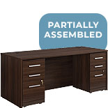 72” x 30" 2-File Double Ped Desk 431513