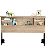 Full/Queen Bookcase Headboard Harvest Walnut 447387